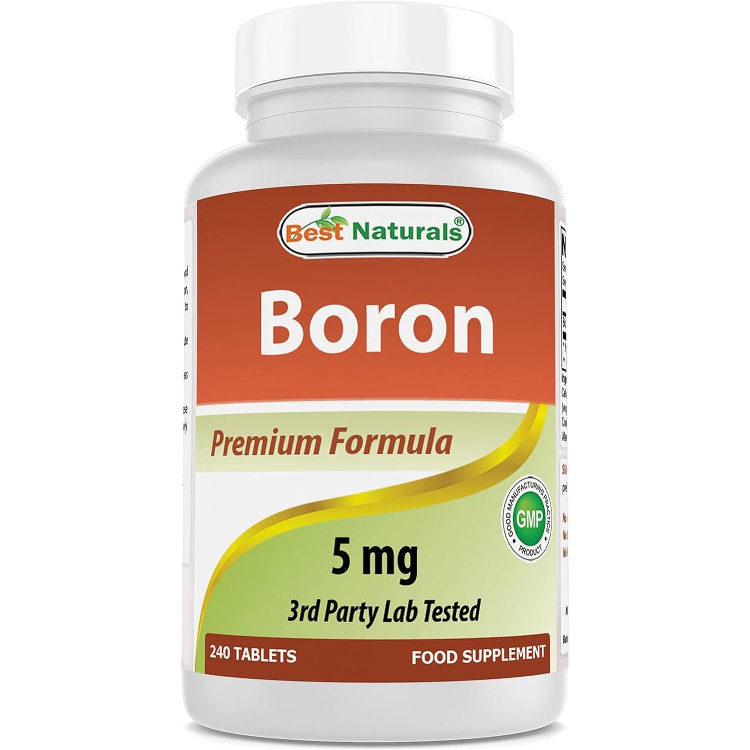 Best Naturals Boron Supplements 5 Mg 240 Tablets