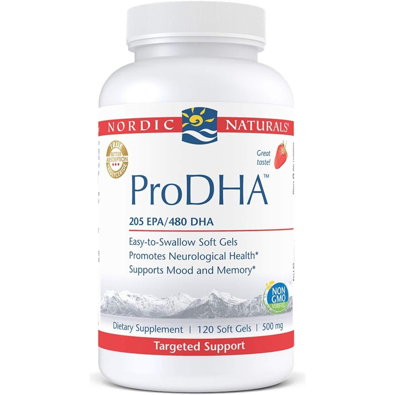 Nordic Naturals Prodha, Strawberry - 120 Soft Gels - 830 Mg Omega-3