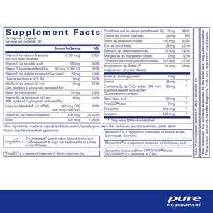 Pure Encapsulations O.N.E. Multivitamin with Antioxidant Complex to Support Vision, Cognitive Function, and Cellular Health* - 60 Capsules