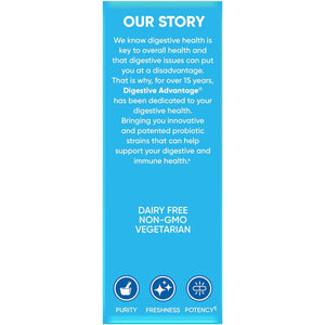 Digestive Advantage Probiotics + Lactase Digestive Enzymes for Digestive Health, 96Count