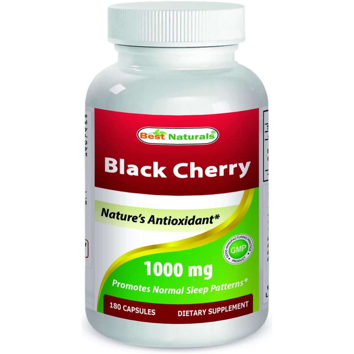 Best Naturals Black Cherry 1000 Mg Capsule, 180 Count