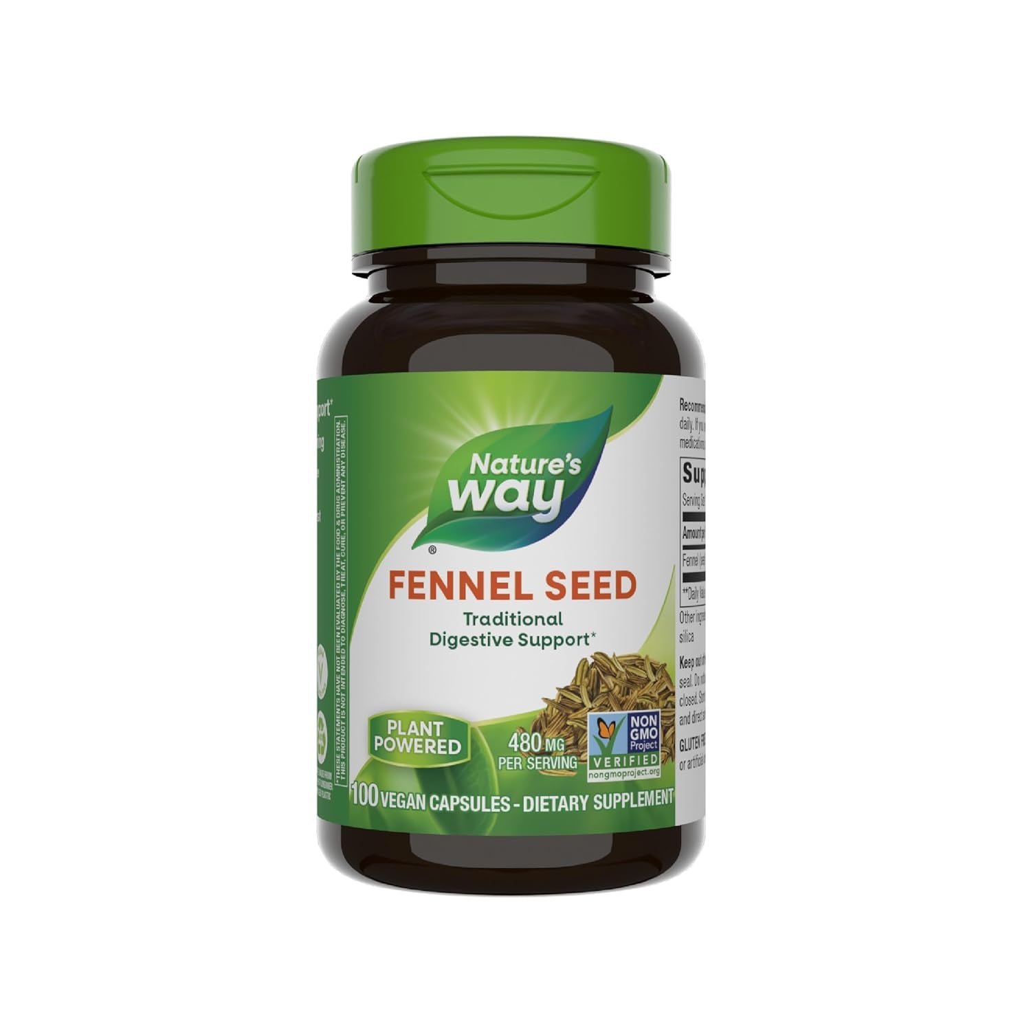 Nature'S Way Fennel Seed - Traditional Herbal Digestive Aid* - 100 Vegan Capsules
