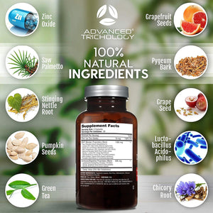 DHT Blocker - Hair Growth Supplement for Genetic Thinning for Men and Women