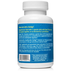 Smidge™ Hcl + Enzymes – Digestion – 120 Capsules