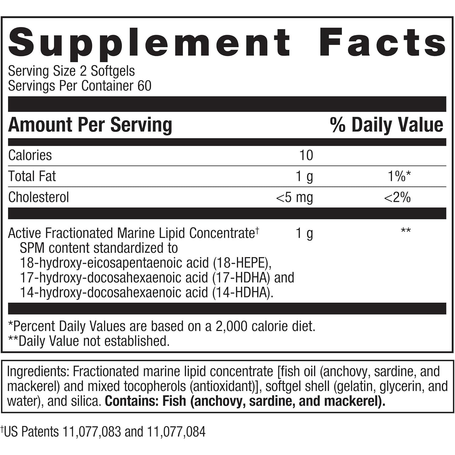 Metagenics SPM Active - Specialized Pro Resolving Mediators for Joint Comfort, Tissue Health & Minor Discomfort Relief 120 Softgels