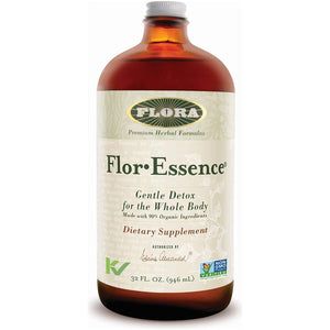 Flora Flor Essence Liquid Tea Blend - Gentle Detox Cleanse 32Oz