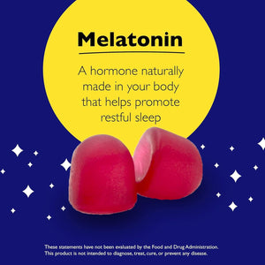 Bach RESCUE plus Melatonin Sleep Gummies Natural Strawberry Flavor 60 Count