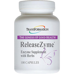 Transformation Enzymes Releasezyme Blend Supplement with Natural Herbs,Advanced Digestive Support Formula 100 Cap