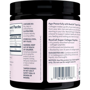 Neocell Super Collagen Peptides, 10G per Serving, Healthy Hair, Skin, Nails and Joints, Unflavored, 7 Oz