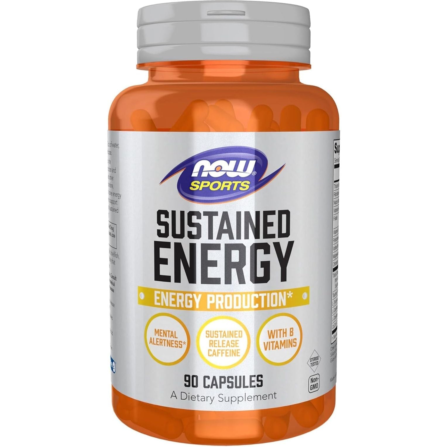 NOW Foods Sports, Sustained Energy Energy Production* Mental Alertness* 90 Capsules