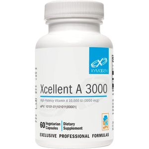 XYMOGEN Xcellent a 3000-10,000 IU - Supports Healthy Immune Function, Healthy Skin + Mucous Membranes (60 Capsules)