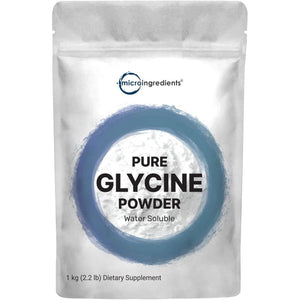 Micro Ingredients Glycine Powder, 1KG (2.2 Pounds)