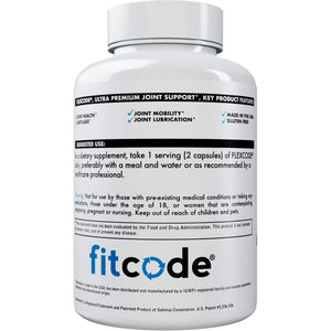 Flexcode Ultra Premium Joint Support, Glucosamine, Turmeric, MSM, Chondroitin, Hyaluronic Acid (30 Servings)