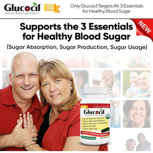 Glucocil - Premium Blood Sugar Support - Supports the 3 Essentials for Healthy Blood Sugar