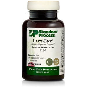 Standard Process Lact-Enz - Whole Food Immune Support, Digestion and Digestive Health 90 Capsules