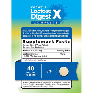Nature'S Truth Lactose Digest Tablets with Lactase Enzyme 40 Pills