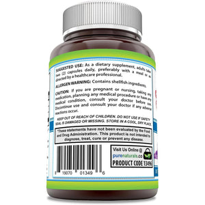 Pure Naturals Glucosamine Chondroitin + MSM Supplement | 1850 Mg | 240 Capsules