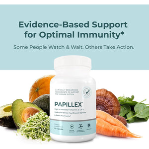 Dietary Supplement Tablets by Papillex - All Natural Immune Support 60 Capsules