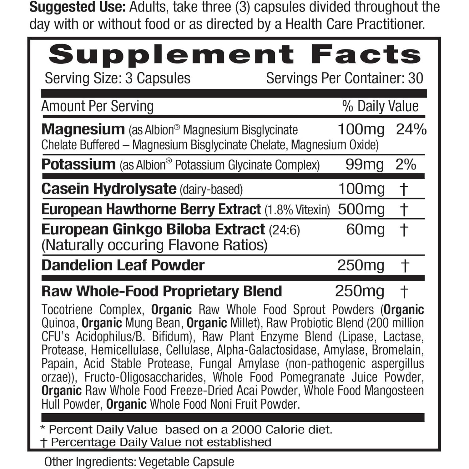 EMERALD LABS Blood Pressure Health - Support Blood Pressure Levels in a Normal Range - 90 Vegetable Capsules