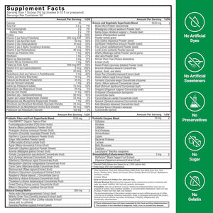 FORCE FACTOR Smarter Greens Superfoods + Energy Powder to Boost Energy & Support Digestion 30 Servings