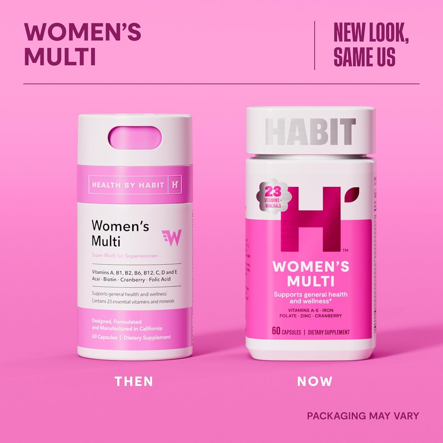 Habit Womens Multi Supplement (60 Capsules) - Supports General Health & Wellness