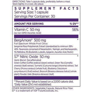 NAOMI Italian Citrus Bergamot plus Nitric Oxide Boost, Supports Healthy Cholesterol & Blood Pressure in Normal Range, 30-Day Supply