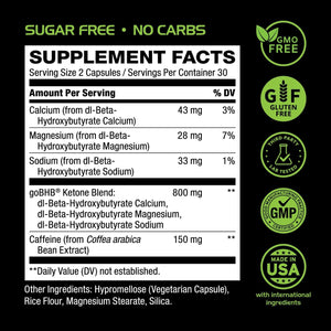 Keto BHB Exogenous Ketones Supplement - BHB Science Keto Diet Pills (1 Month Supply)