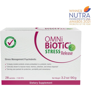 Stress Release - Clinically Tested Probiotic for Stress Management & Gut-Brain Axis Support (28 Daily Packets)