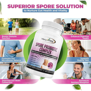 Spore Probiotic Complex - All in One Prebiotics and Probiotics for Digestive Health