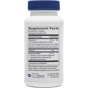 Neuroscience Calm Sleep Aids for Adults - Neuro Immune Support Supplement (60 Capsules)