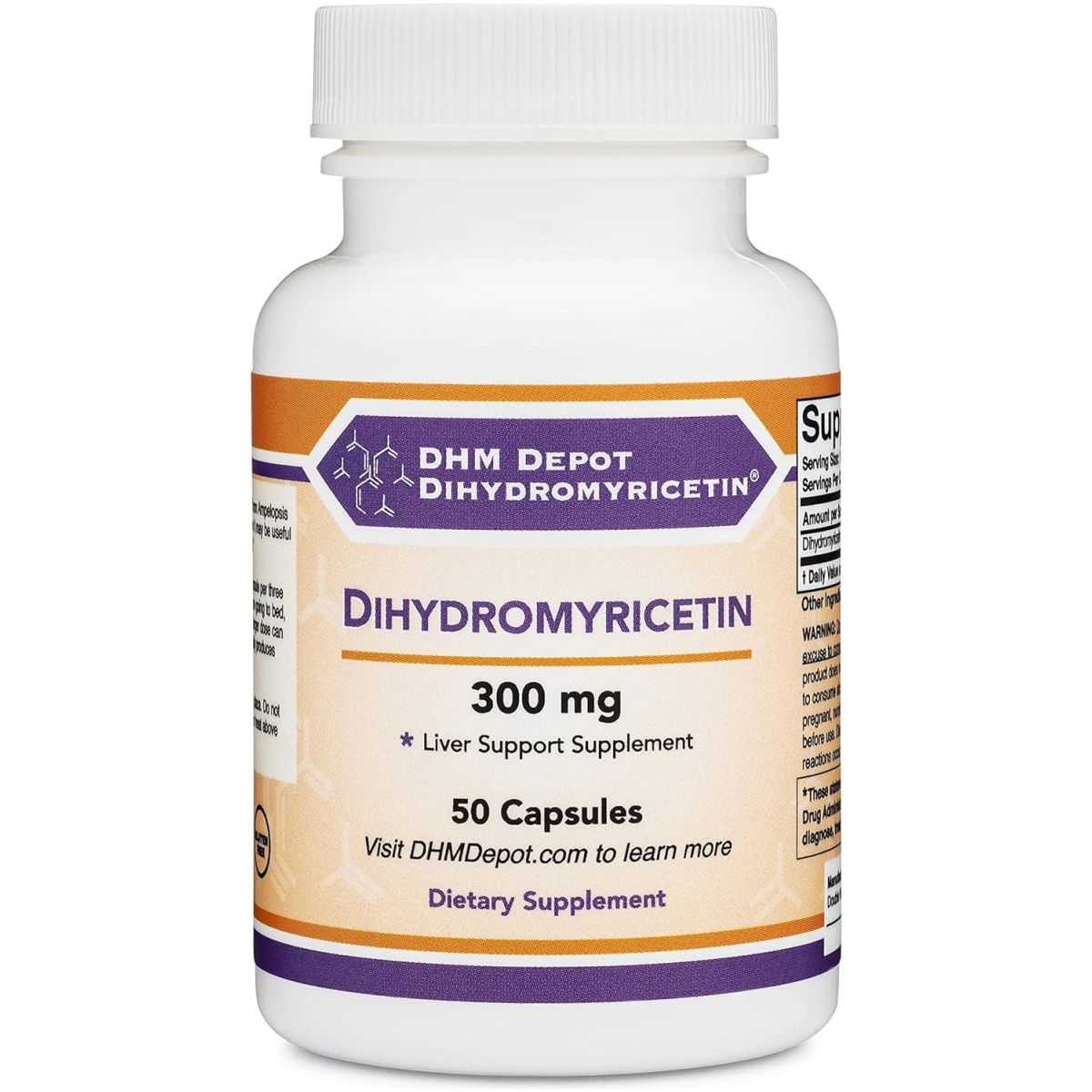 Dihydromyricetin (DHM) 50 Capsules, 300Mg, Liver Support Supplement - Suppviv