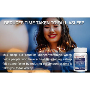 Diphenhydramine HCI 25Mg - Sleep Aid Relief Caplets 96 Count - Suppviv