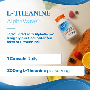 Doctor'S Best L - Theanine Alphawave - Helps Support Relaxation & Mental Clarity 60 Capsules - Suppviv