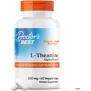 Doctor'S Best L - Theanine Alphawave - Helps Support Relaxation & Mental Clarity 60 Capsules - Suppviv