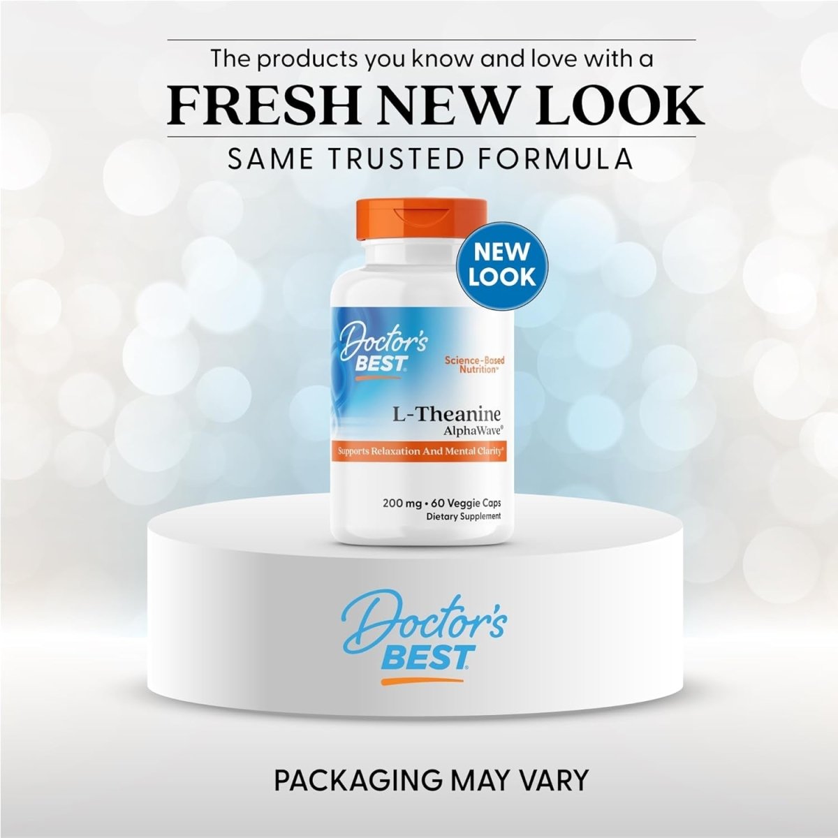 Doctor'S Best L - Theanine Alphawave - Helps Support Relaxation & Mental Clarity 60 Capsules - Suppviv