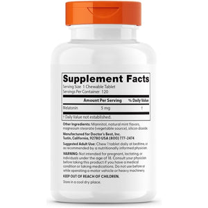 Doctor'S Best Melatonin - Helps Promote Healthy Sleep 120 Tablets - Suppviv