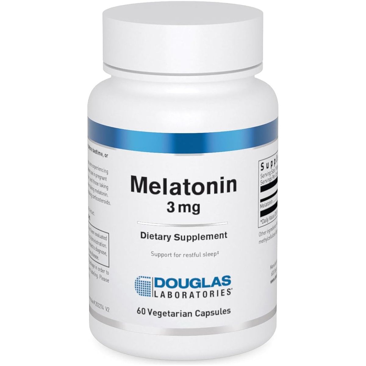 Douglas Laboratories Melatonin 3 Mg | Supports Sleep/Wake Cycles | 60 Capsules - Suppviv