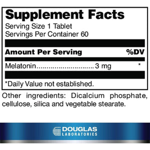 Douglas Laboratories Melatonin Prolonged Release - Sleep Support Supplement - 60 Tablets - Suppviv