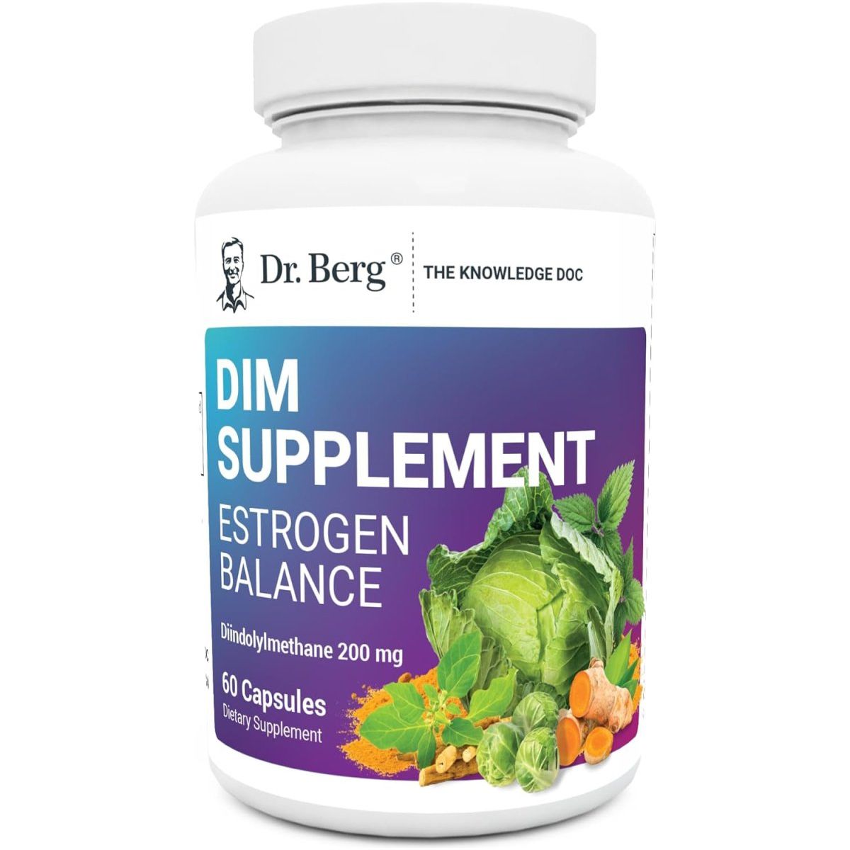 Dr. Berg DIM Supplement Estrogen Balance - 60 Capsules - Suppviv