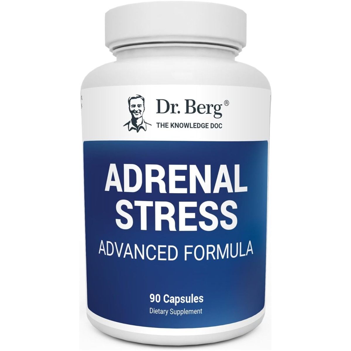 Dr. Berg’S Adrenal Stress Advanced Formula - Adrenal Support Supplement 90 Capsules - Suppviv