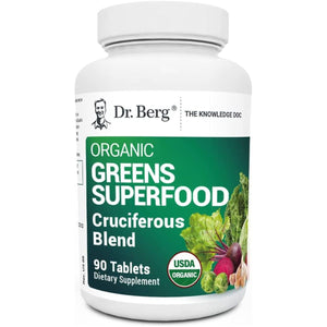 Dr. Berg'S Greens Superfood Cruciferous Vegetable Tablets (90 Tablets) - Suppviv