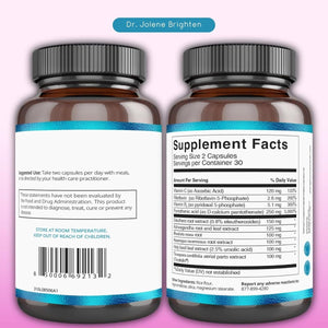 Dr. Brighten Adrenal Support - Dietary Supplement with Ashwagandha to Support Healthy Energy Levels and Stress Response - Suppviv