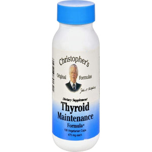Dr. Christopher'S Original Formulas Thyroid Maintenance 100 Capsules - Suppviv