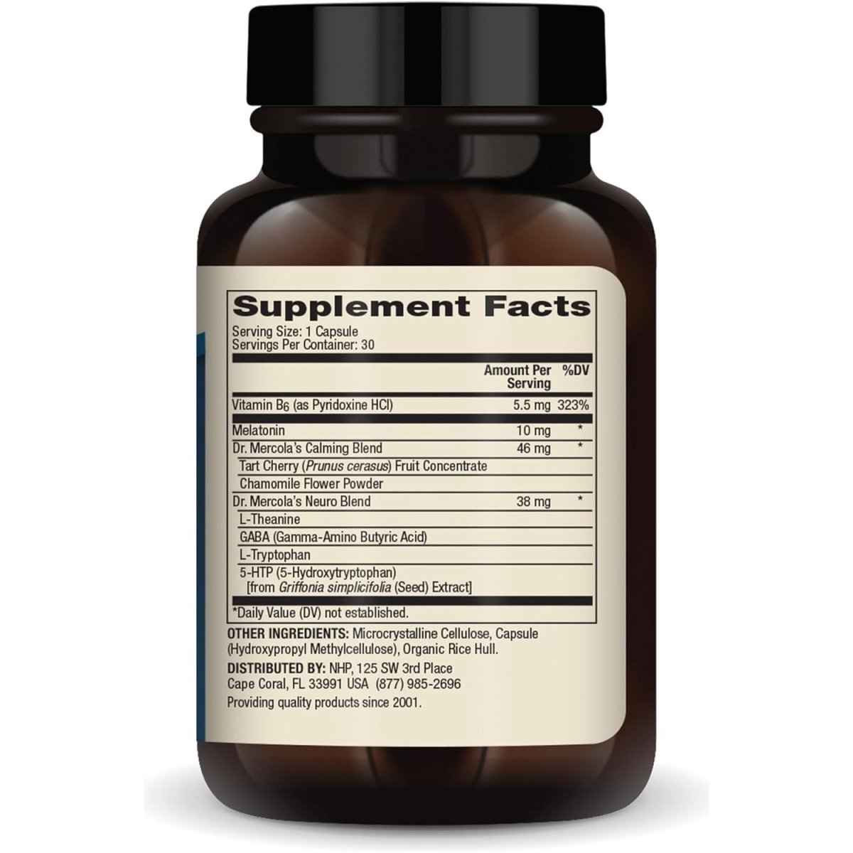 Dr. Mercola Sleep Support with Melatonin 10 Mg (30 Capsules) - Suppviv