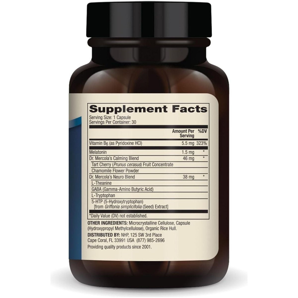 Dr. Mercola Sleep Support with Melatonin 1.5Mg (30 Capsules) - Suppviv