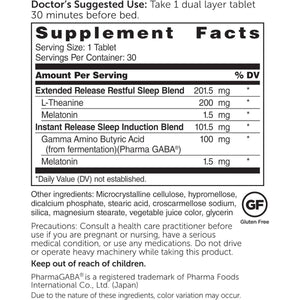 Dr. Whitaker Restful Night Extended Release - Sleep Aid 30 Tablets - Suppviv