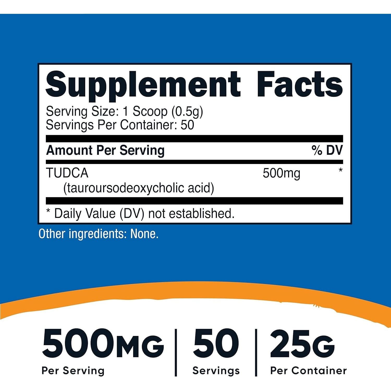 Nutricost Tudca Powder 25 Grams (Tauroursodeoxycholic Acid)