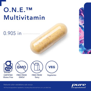 Pure Encapsulations O.N.E. Multivitamin with Antioxidant Complex to Support Vision, Cognitive Function, and Cellular Health* - 60 Capsules