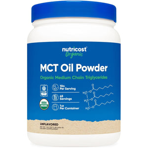 Nutricost Organic MCT Oil Powder 1 LB - Great for Keto, Ketosis and Ketogenic Diets