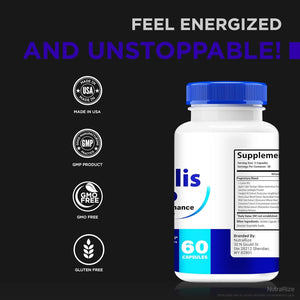 Vivalis Pro Pills - Premium Formula for Fast Acting Energy, Endurance, and Performance (60 Capsules)